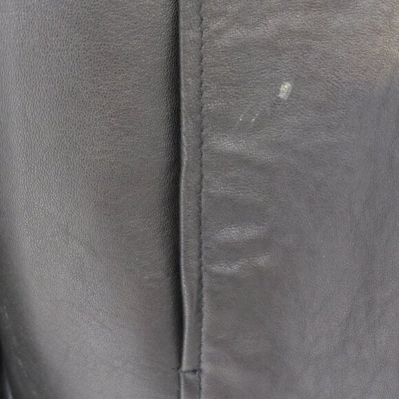 Emanuel Ungaro Paris Medium New Zealand Lamb Black Leather Jacket - Picture 6 of 9